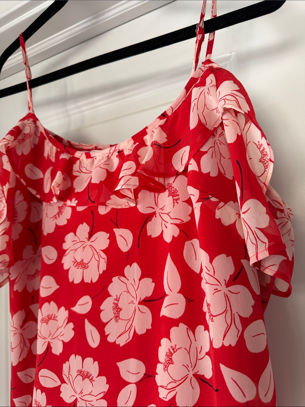 Abercrombie & Fitch Red Floral Slip Dress - Picture 4 of 5